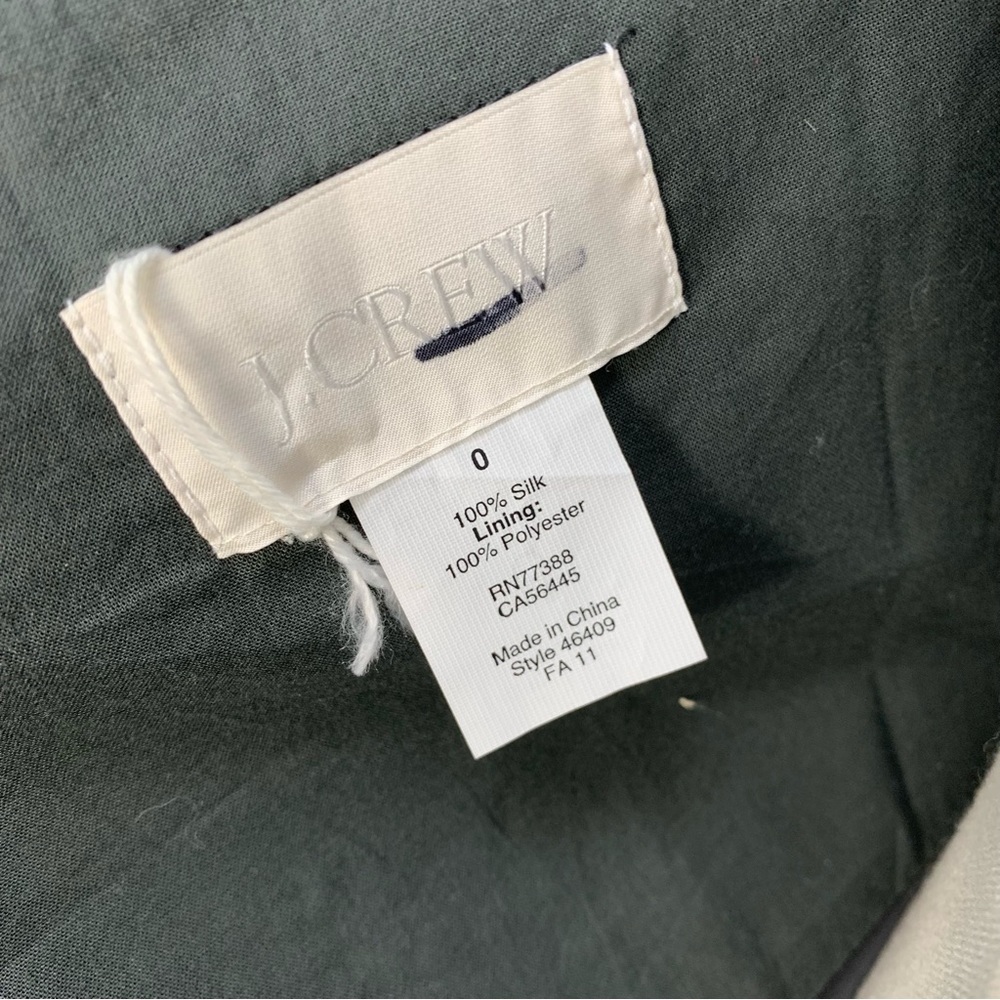 J. Crew Leona Grey Silk Strapless Dress - Picture 6 of 6